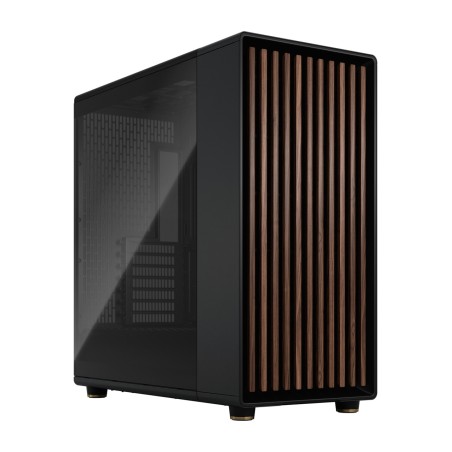 skříň pc semitower s dřevěným předním panelem a tvrzeným sklem north xl tg