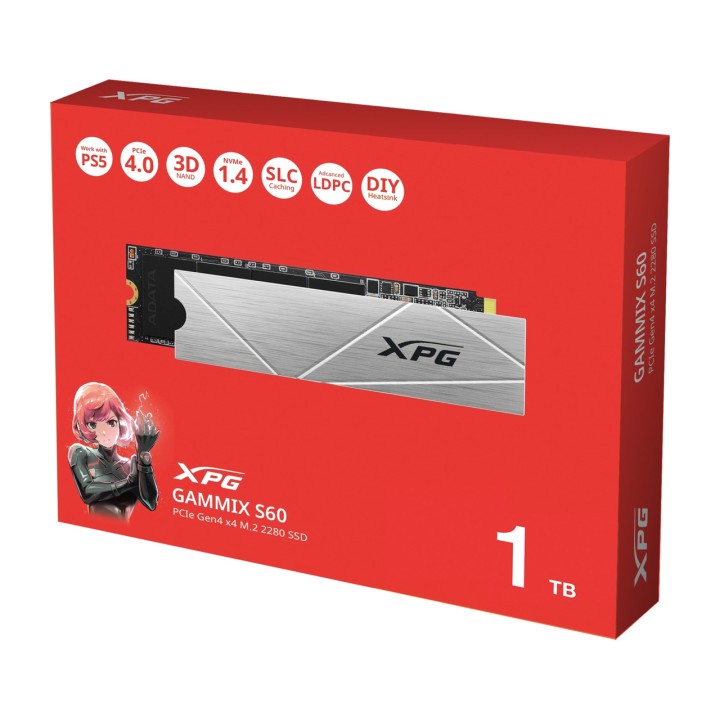 ADATA SSD M.2 NVMe cu radiator XPG-GAMMIX S60 1TB-PCIE 4.0