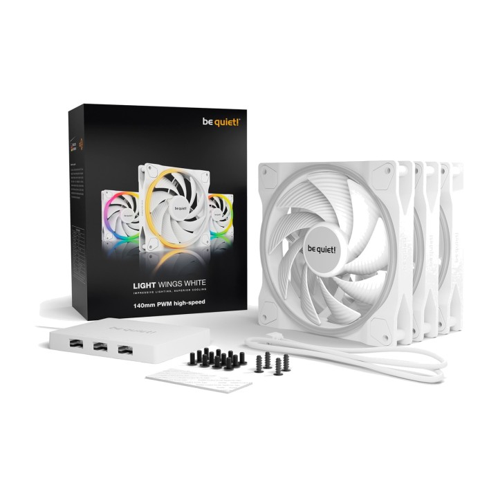 BE QUIET Ventilátor do PC skrinky LIGHT WINGS 140MM PWM HIGH
