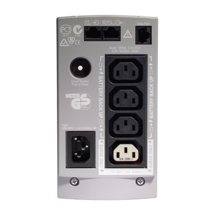 APC Offline UPS 4 aljzattal BACK-UPS CS BK650EI 650VA