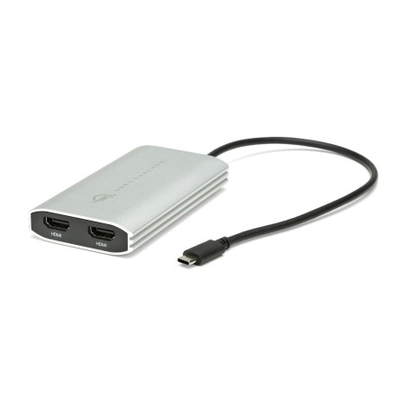 adaptador de vídeo para 2 monitores thunderbolt 3 2x-hdmi 2.0 4k