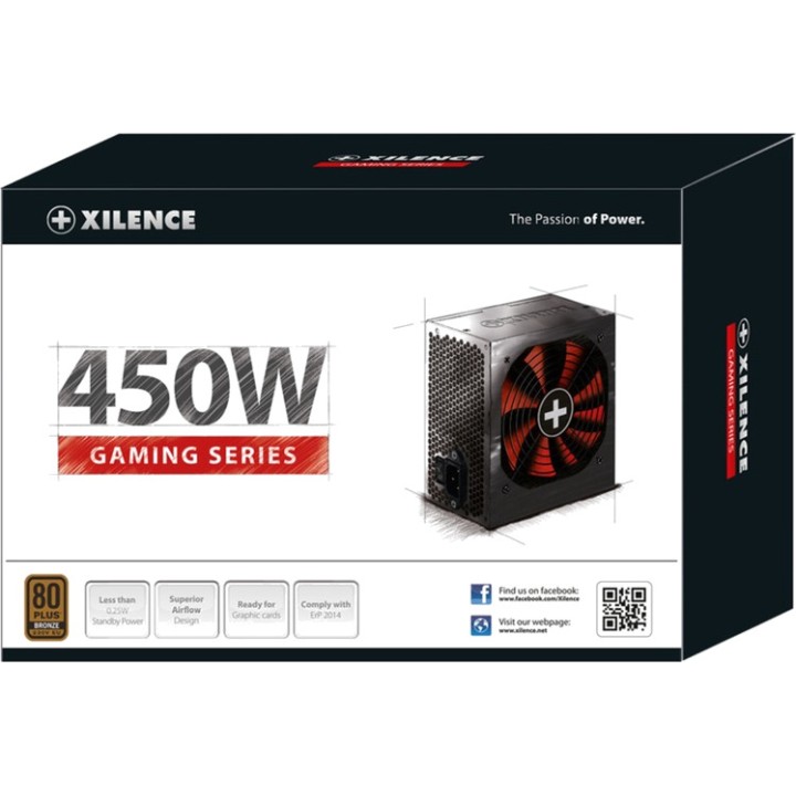 XILENCE Napájecí zdroj pro PC PERFORMANCE A+ 450W-ATX XN213
