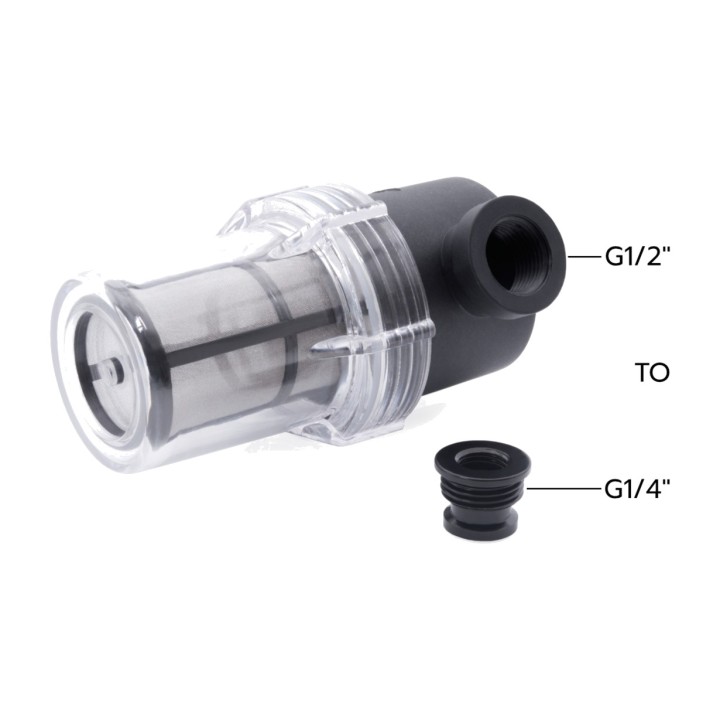 ALPHACOOL Inline-Partikelfilter für Flüssigkeitskühlung ES