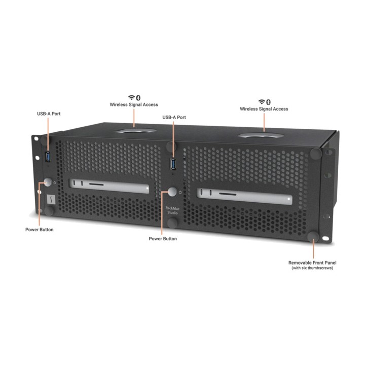 SONNET Chasis de rack para Mac Studio RACKMAC-3U 1870009