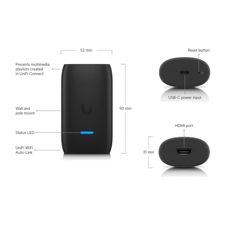 UBIQUITI Lecteur multimédia réseau pour affichage dynamique
