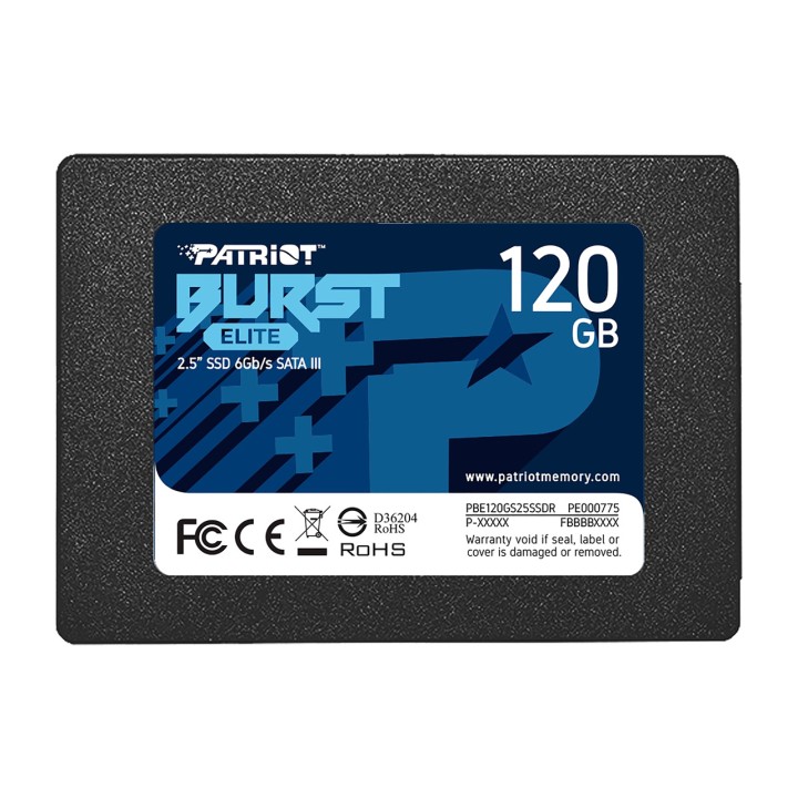 PATRIOT SSD interno SATA BURST ELITE 2,5" 120GB PBE120GS25SSDR 1712025