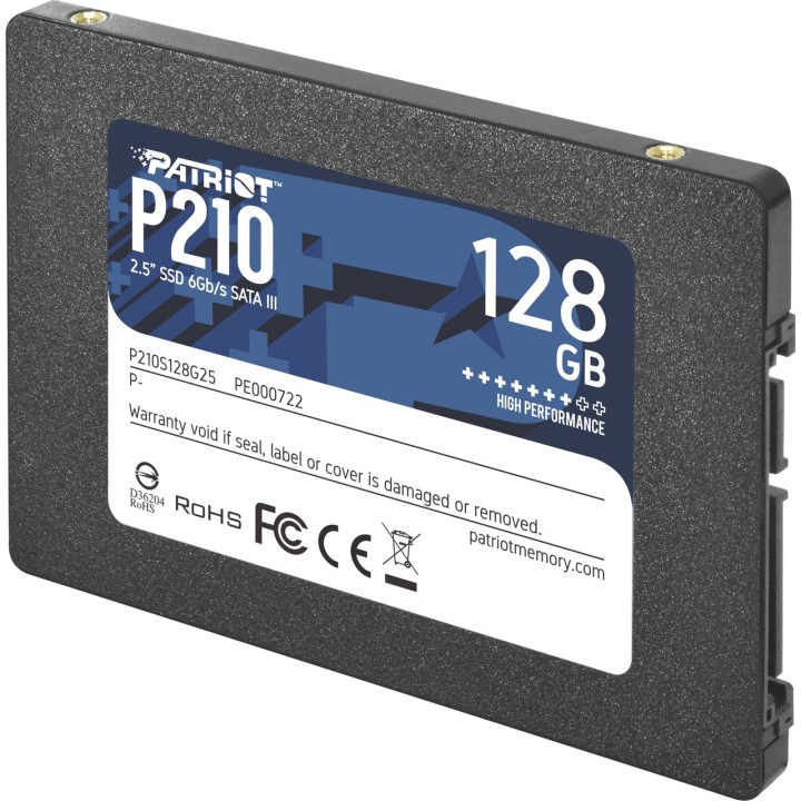 PATRIOT Wewnętrzny dysk SSD SATA P210 2,5" 128GB P210S128G25