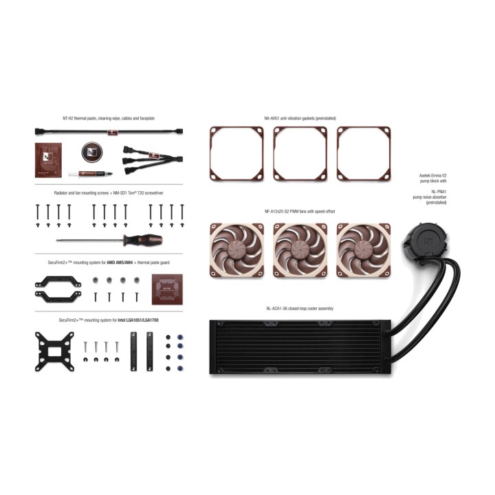 NOCTUA CPU:n AIO-nestejäähdytys NL-LC1-36 360MM 100205723