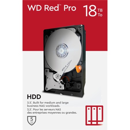 disco duro interno de 3,5 pulgadas para nas red-pro 18tb 7200rpm