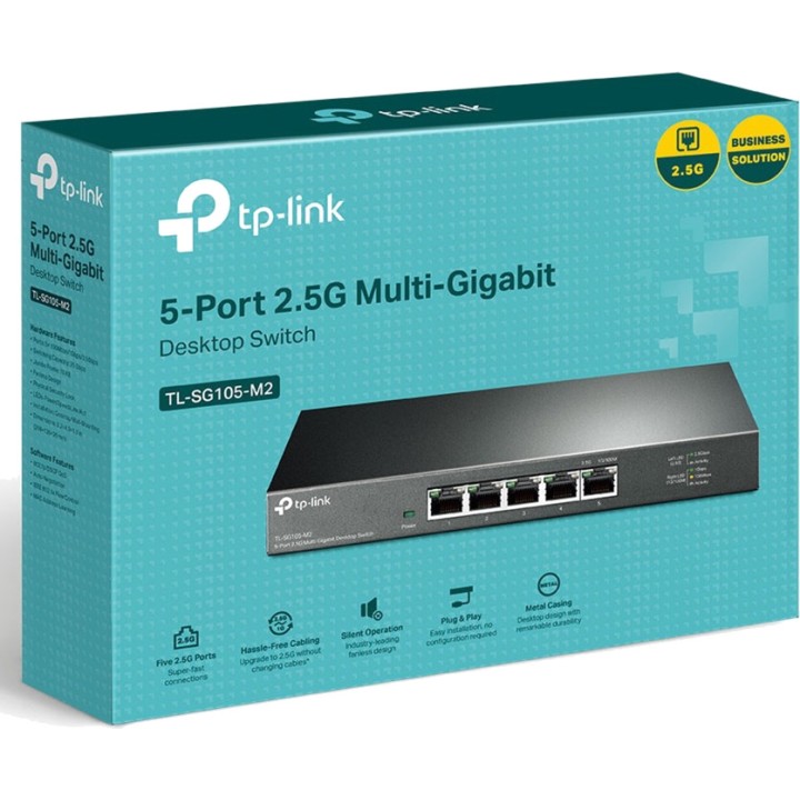 TP-LINK Μη διαχειριζόμενο switch 5 θυρών TL-SG105-M2 2,5G