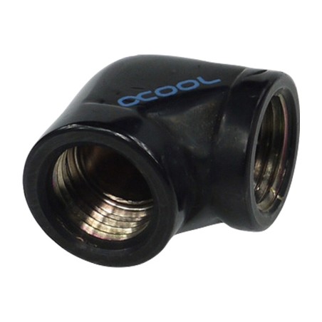 racor acodado doble hembra para refrigeración líquida 90° g1/4 17042