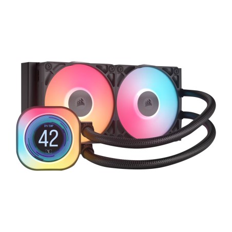 refrigeración líquida aio para cpu reacondicionada en estado como nuevo icue-link titan 240 rx-rgb-lcd