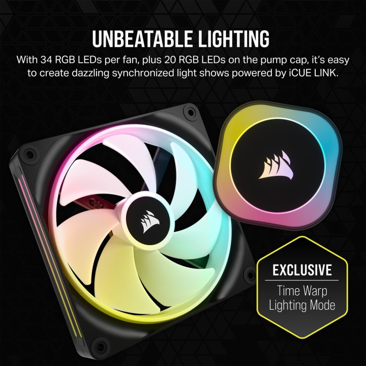 CORSAIR Refrigeración líquida AIO para CPU reacondicionada en estado como nuevo ICUE-LINK H170I-RGB 420MM 100192513
