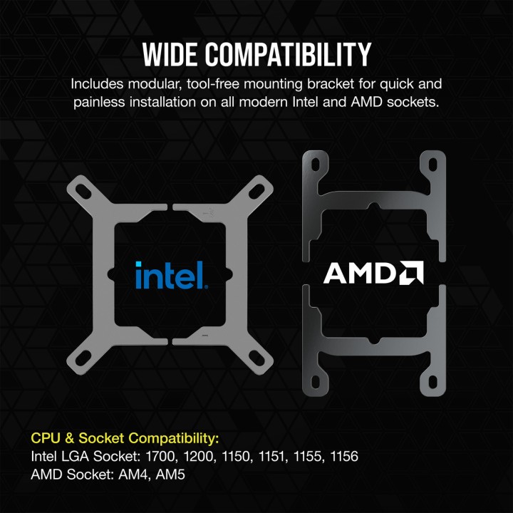 CORSAIR Generalüberholte AIO-Flüssigkeitskühlung für die CPU