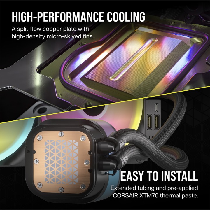 CORSAIR Odnowione chłodzenie cieczą AIO do CPU w stanie jak