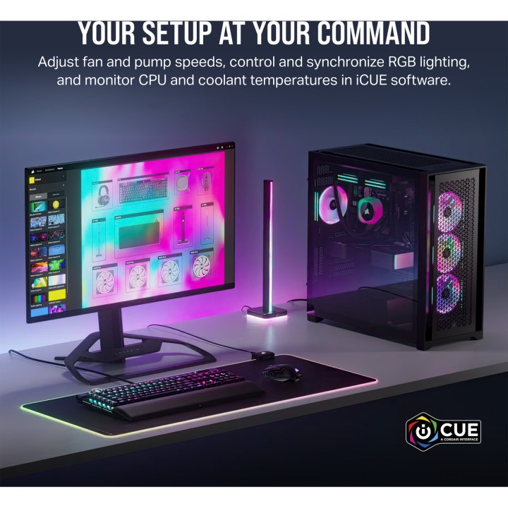 CORSAIR Refrigeración líquida AIO para CPU reacondicionada en estado como nuevo ICUE-LINK H170I-RGB 420MM 100192513