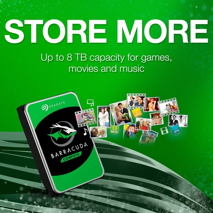 SEAGATE Disco rígido interno de 3,5 polegadas BARRACUDA-8TB