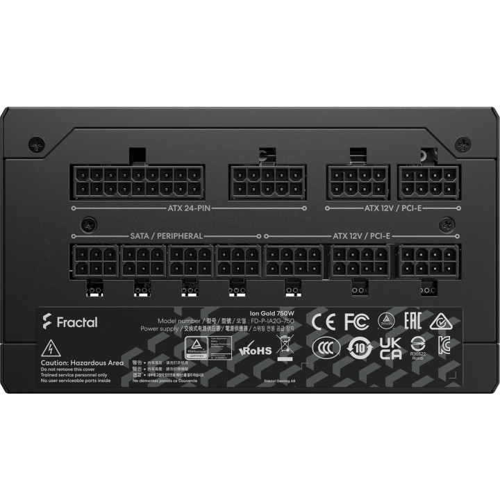 FRACTAL DESIGN Modulaarinen PC-virtalähde ION GOLD 3 750W