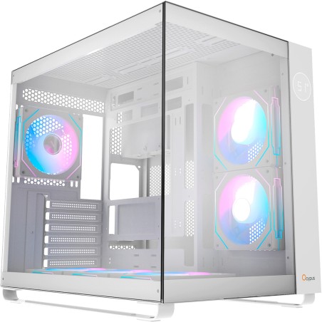 caja de pc semitorre con cristal panorámico iota c70 argb-atx