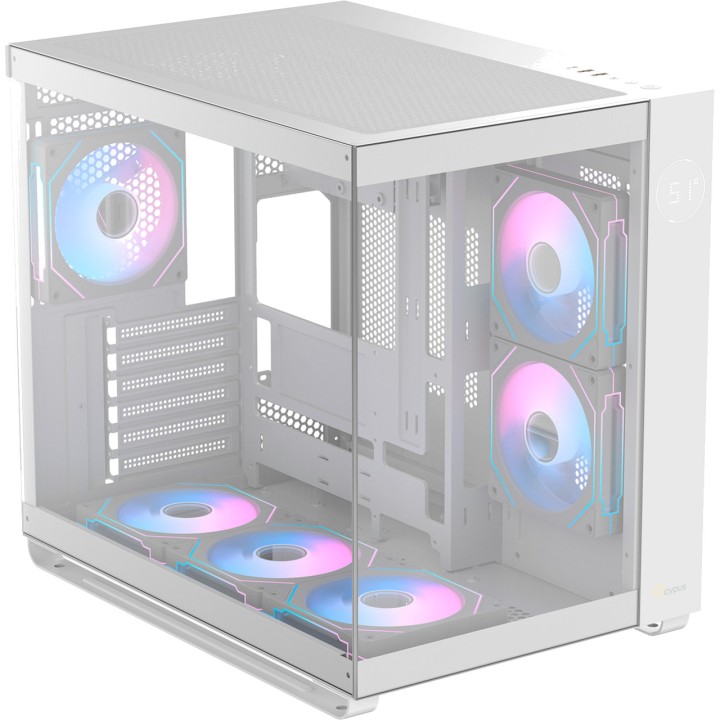 OCYPUS Semitower PC-kabinet med panoramaglas IOTA C70