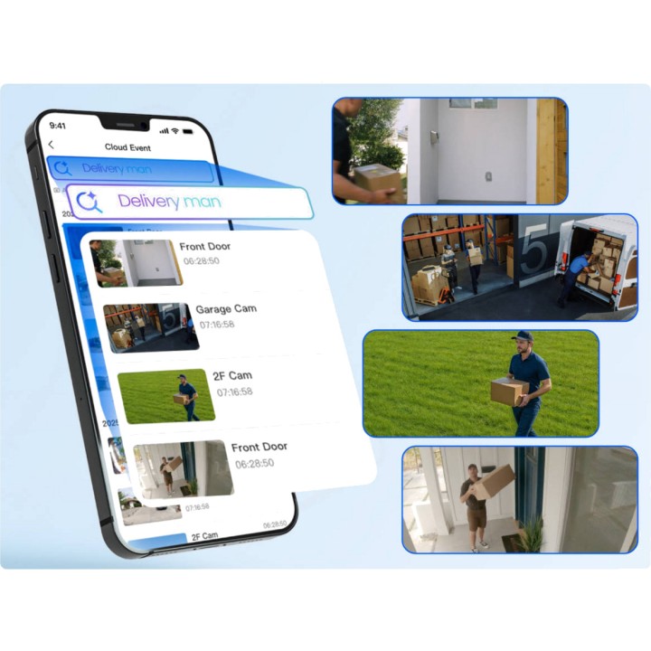REOLINK Cámara de vigilancia IP WiFi panorámica de doble objetivo ELITE W740 8MP 100204401