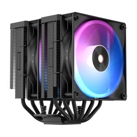 disipador de cpu de doble torre delta a62 argb 260w