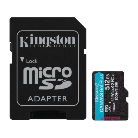 tarjeta de memoria microsdxc con adaptador sd canvas go plus gen4 512gb a2 u3 v30 sdcg4/512gb