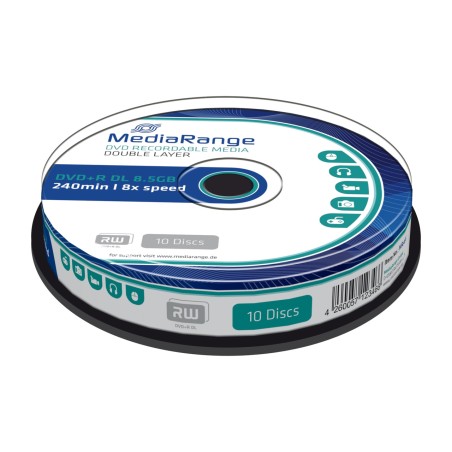 disco virgen grabable dvd+r-dl 8,5gb 8x mr466 10 uds