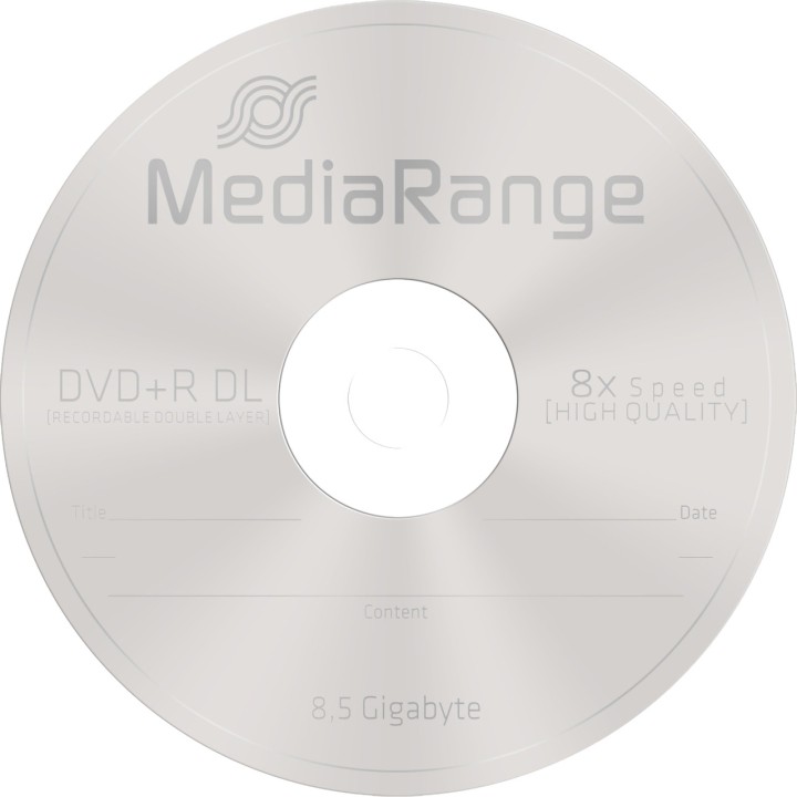 MEDIARANGE Disco registrabile vergine DVD+R-DL 8,5GB 8X