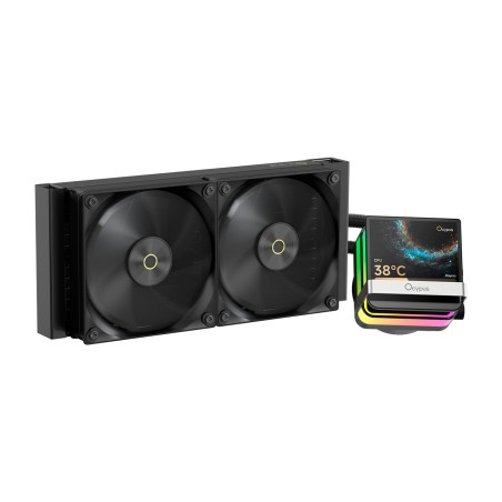 kit de refrigeración líquida para cpu con pantalla ips sigma-l24 pro 240mm 3,5"