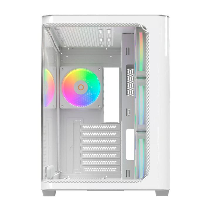 OCYPUS Caja de PC semitorre con cristal panorámico y pantalla IOTA C70 CURVE ARGB-DIGITAL-ATX 100208023VAR