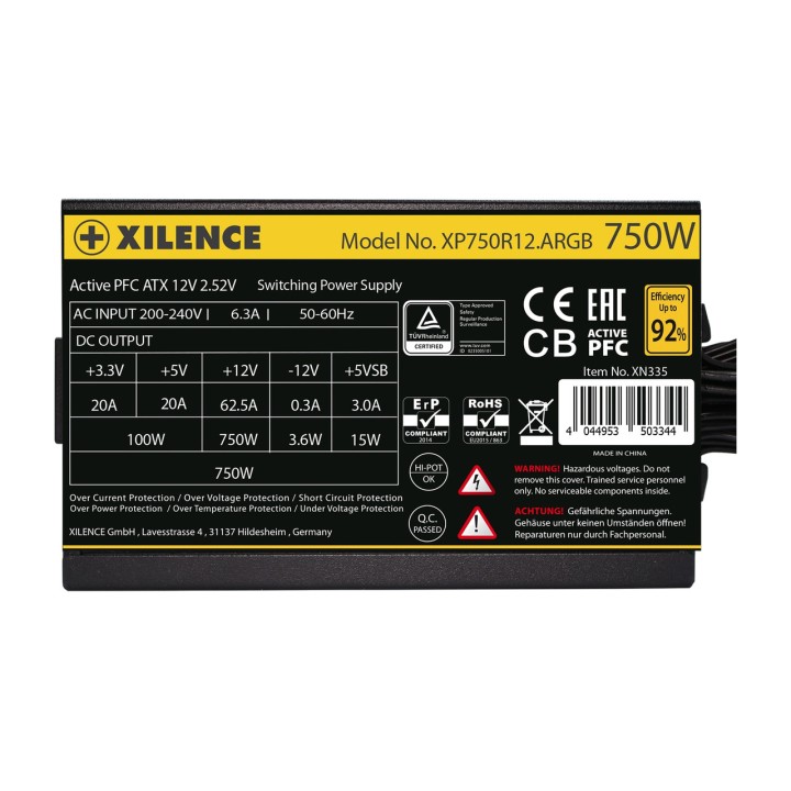 XILENCE PC-Netzteil GAMING-GOLD 750W ARGB XN335 1906979