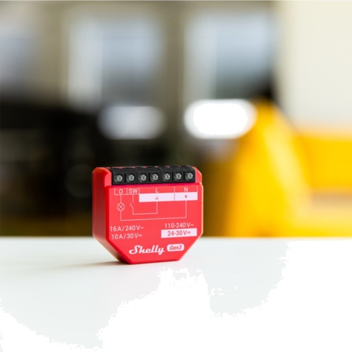 SHELLY Smart Wi-Fi relay with power consumption measurement