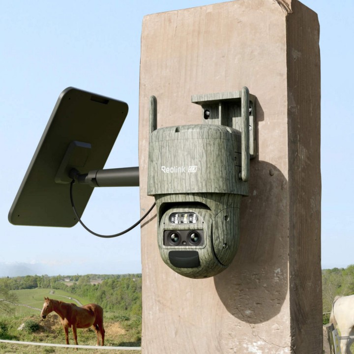 REOLINK Telecamera di sorveglianza 4G a doppio obiettivo con