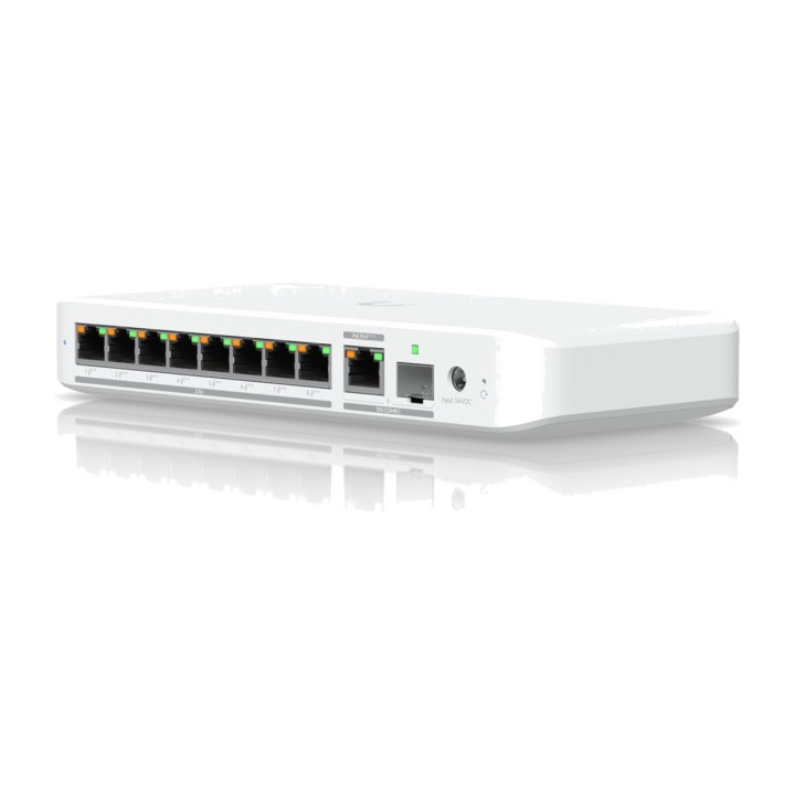 UBIQUITI Hallittava 8-porttinen 2,5G Ethernet-kytkin, jossa
