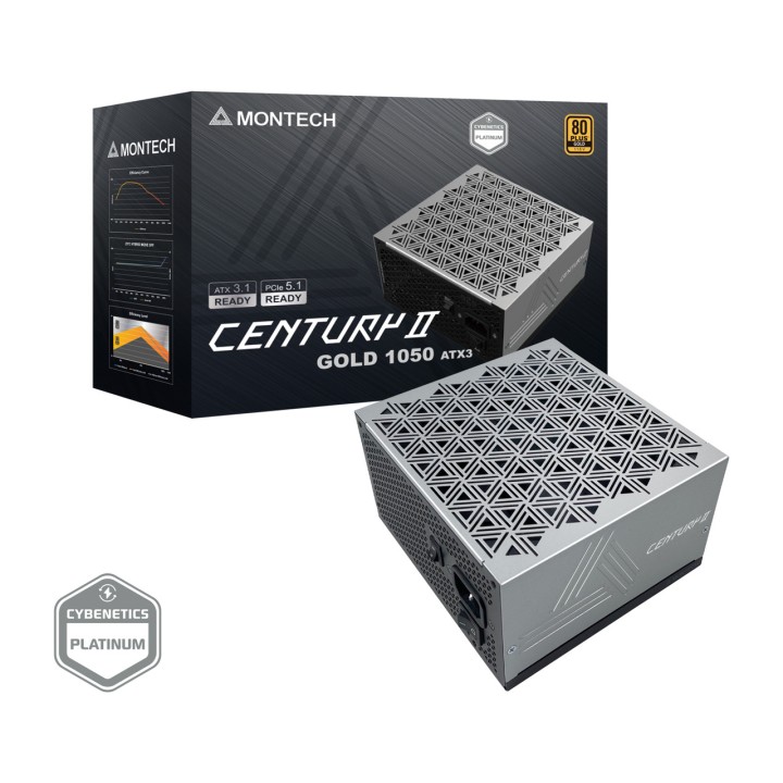 MONTECH Power supply for PC ATX 3.1 CENTURY II 1050W-PCIE
