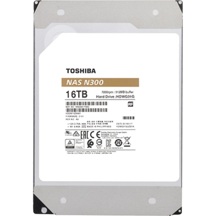 TOSHIBA Innandisk, 3,5 tum, för NAS N300 10TB-SATA