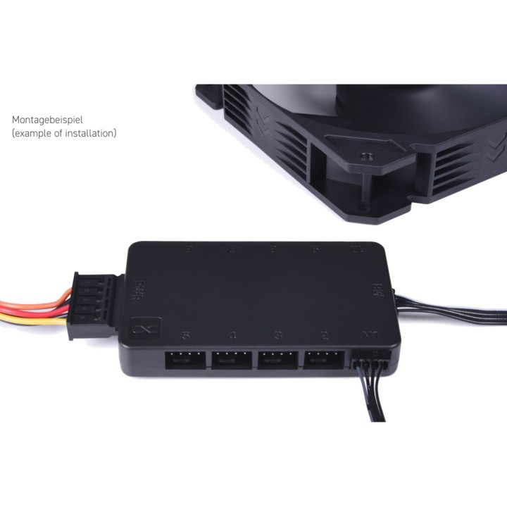 ALPHACOOL PWM-ventilatorsplitter voor pc CORE 10X 4-PIN
