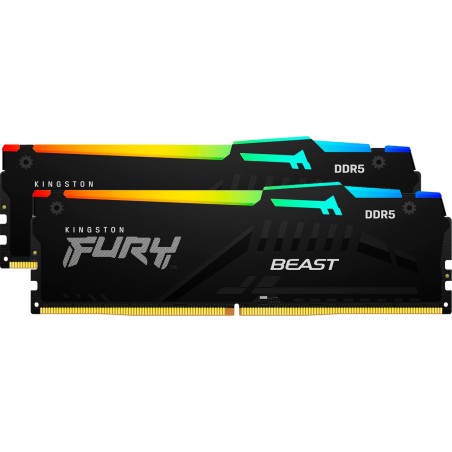 memoria ram ddr5 para sobremesa fury beast-rgb ddr5-6000 32gb 2x16gb cl30