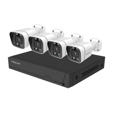 sada pro kamerový dohled s 8kanálovým rekordérem nvr poe a 4 kamerami fna108e b4 2tb 4k