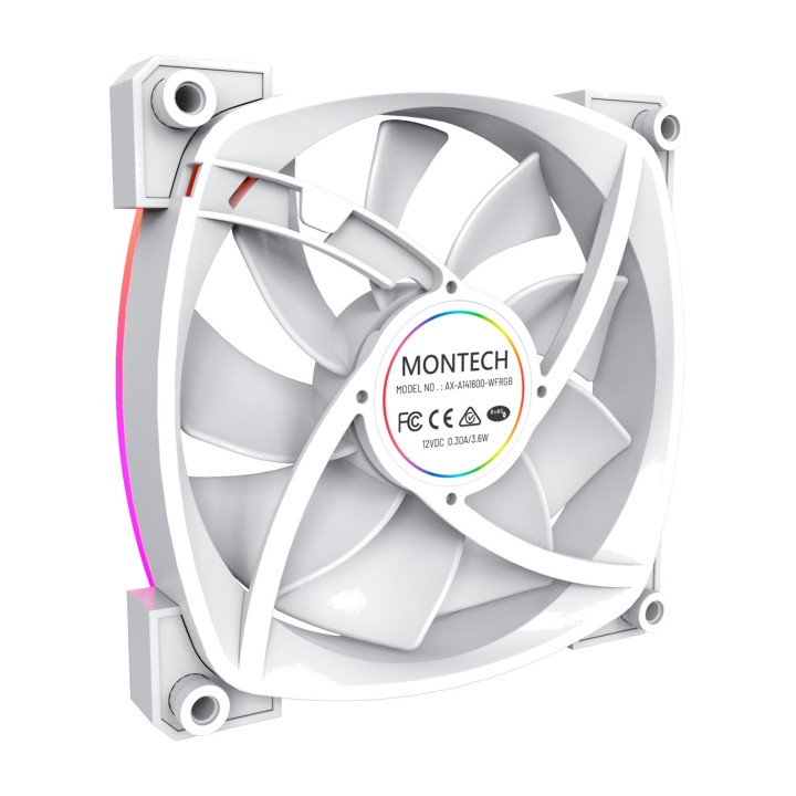 MONTECH Ventilator de carcasă pentru PC AX140 PWM 140MM