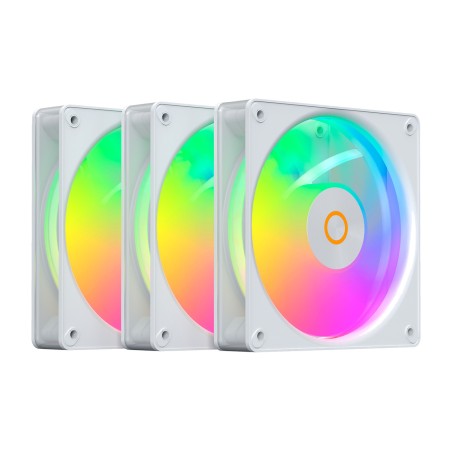kit de ventiladores de caja para pc con aspas invertidas gamma f12 elite argb 120mm 3 uds