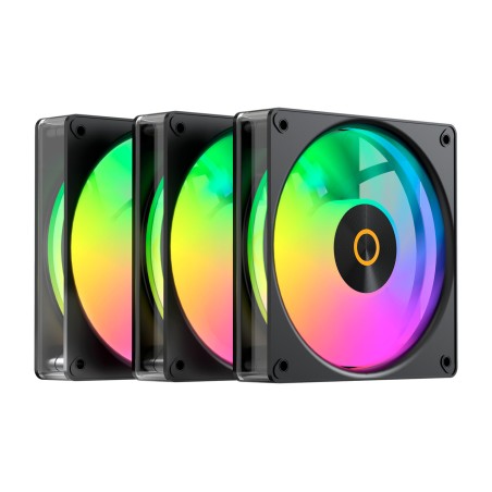kit di ventole per case pc con pale inverse gamma f12 elite argb 120mm 3 uds