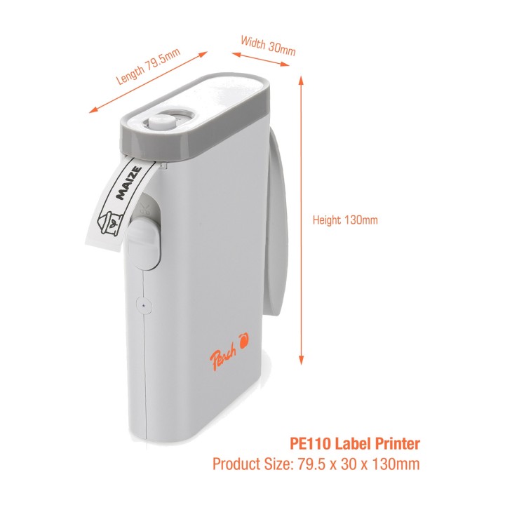 PEACH Termiczna drukarka etykiet Bluetooth PE110