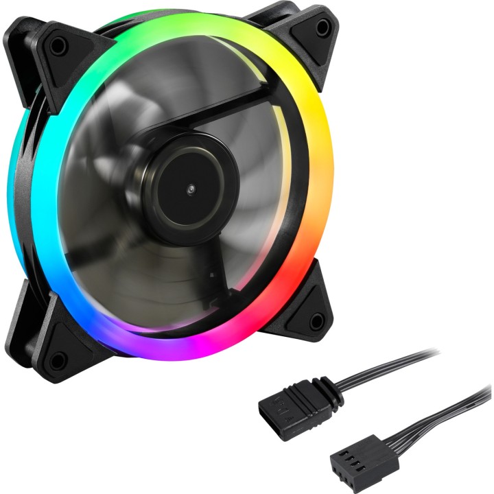 SHARKOON Ventilador de caja de PC SHARK-BLADES PWM-RGB 120MM 1753105