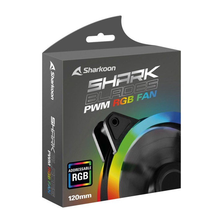 SHARKOON Ventilateur de boîtier PC SHARK-BLADES PWM-RGB