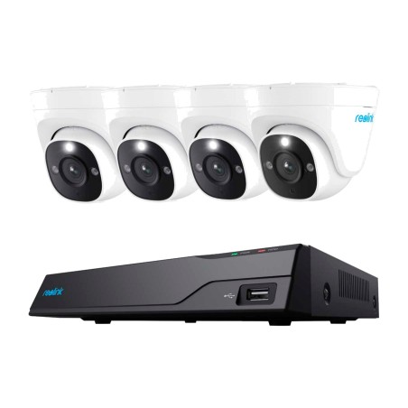 kit de supraveghere video poe cu recorder și 4 camere dome nvs8-8md4 8mp