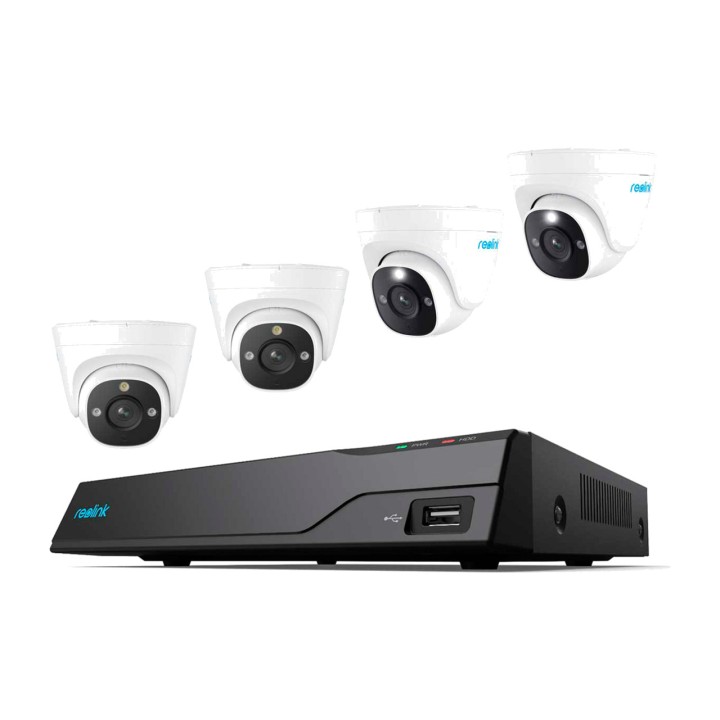 REOLINK PoE video surveillance kit with recorder and 4 dome