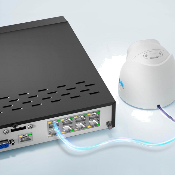 REOLINK PoE videómegfigyelő készlet rögzítővel és 4
