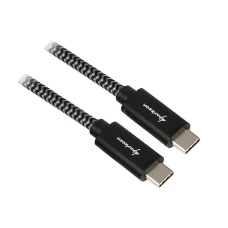cable trenzado de carga y datos usb-3.2 gen 2 c/c 0,5m